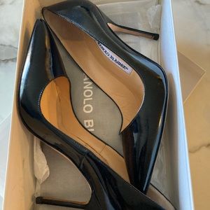 Black Patent heels-Manolo Blahnik